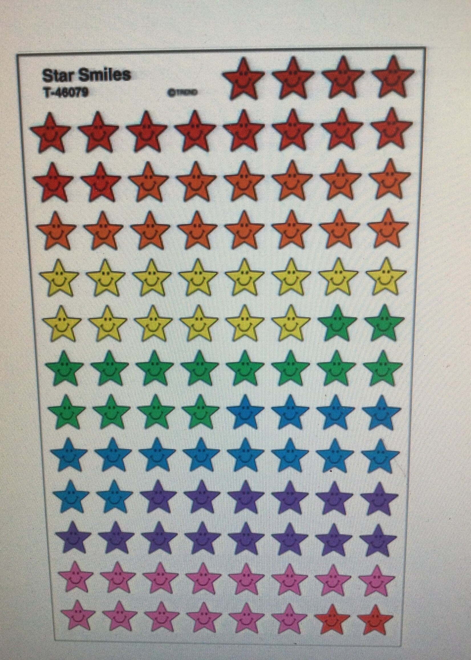 Star Smiles Mini Stickers 800pc