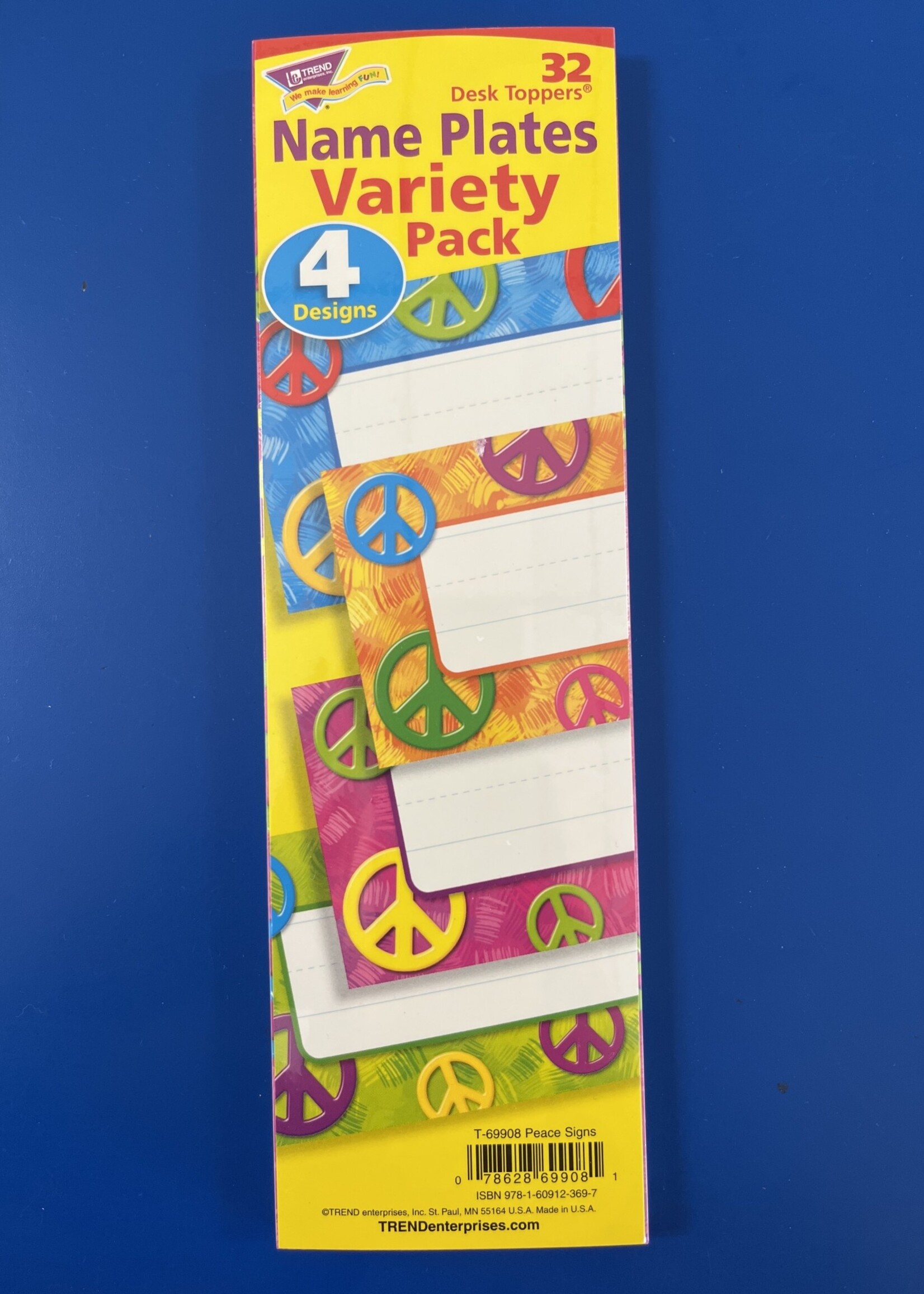 Peace Signs Name Plates 32pk
