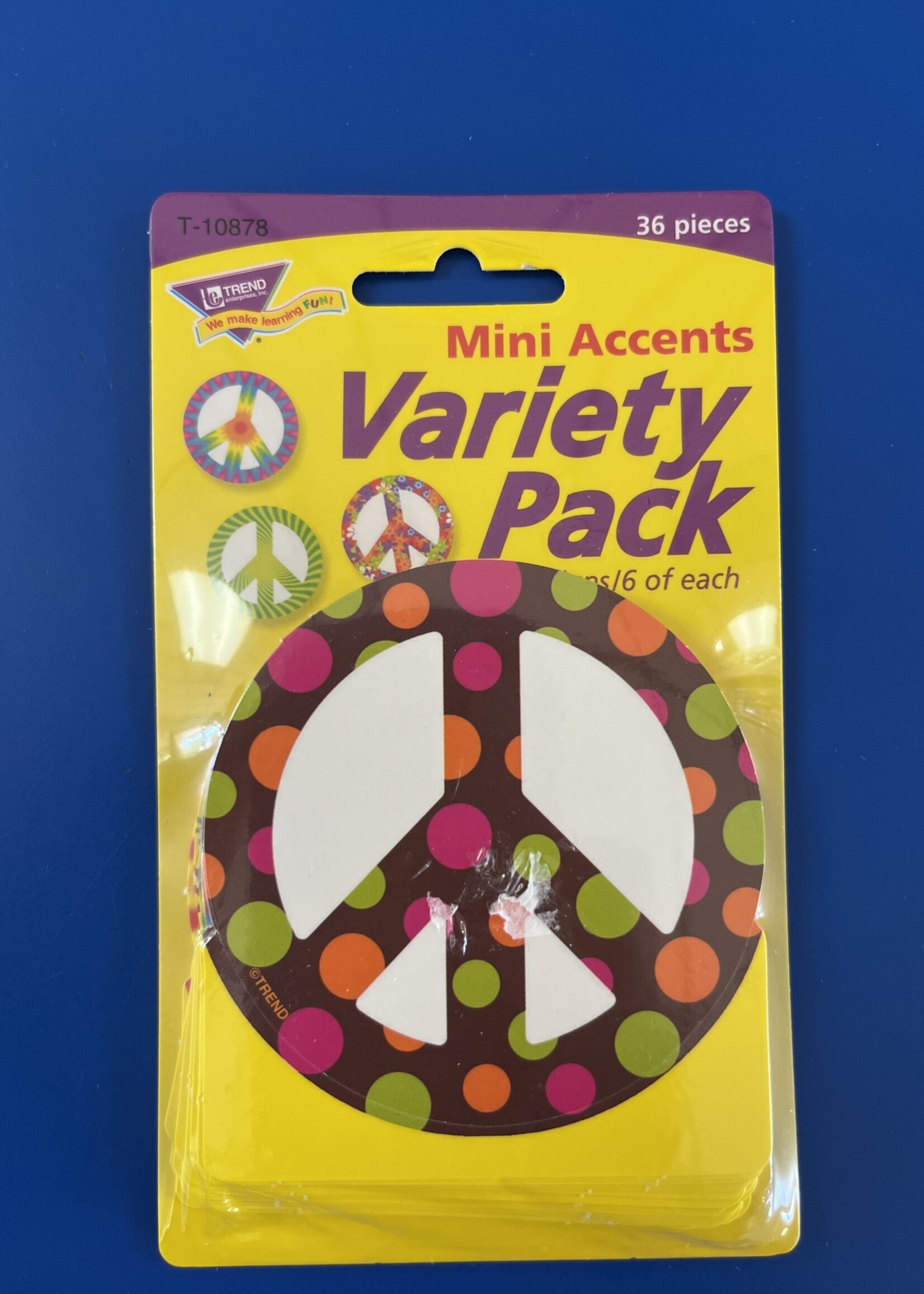 Peace Signs (Pattern) Mini Accents Variety Pack 36pc