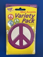 Peace Signs Solid Color Variety Pack Mini Accents