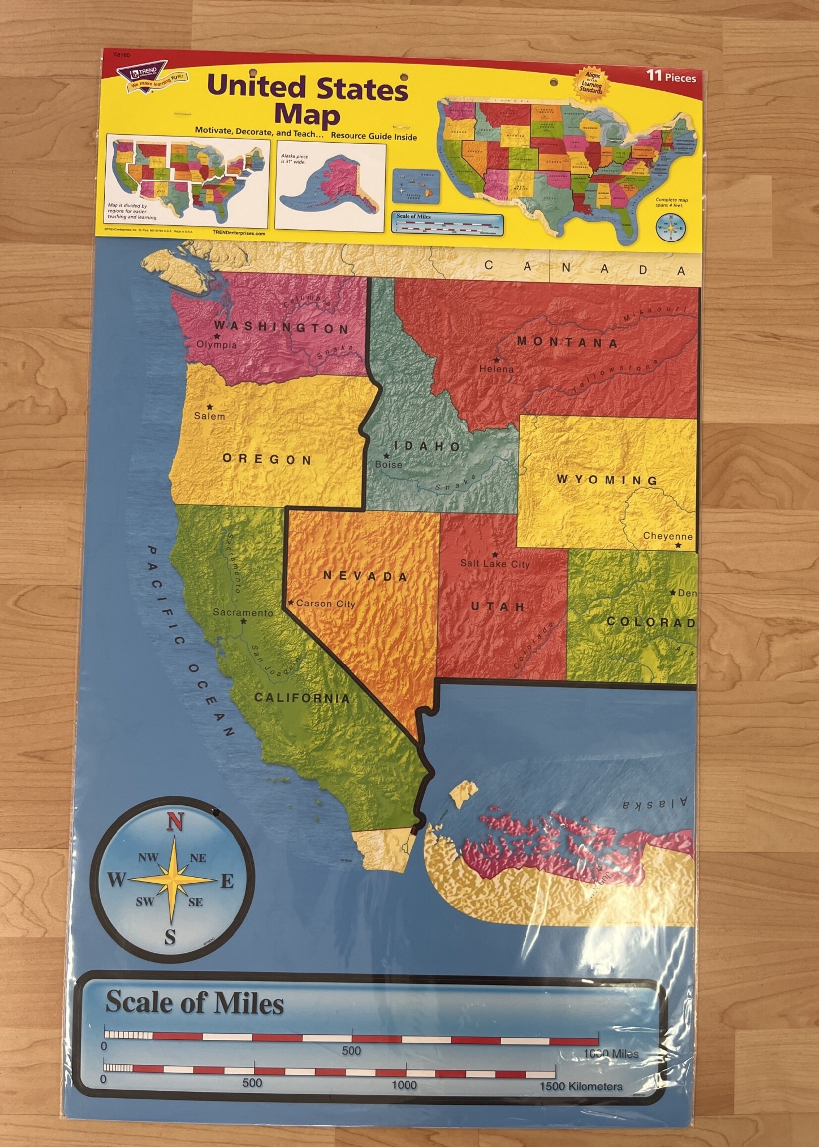 United States Map Bulletin Board