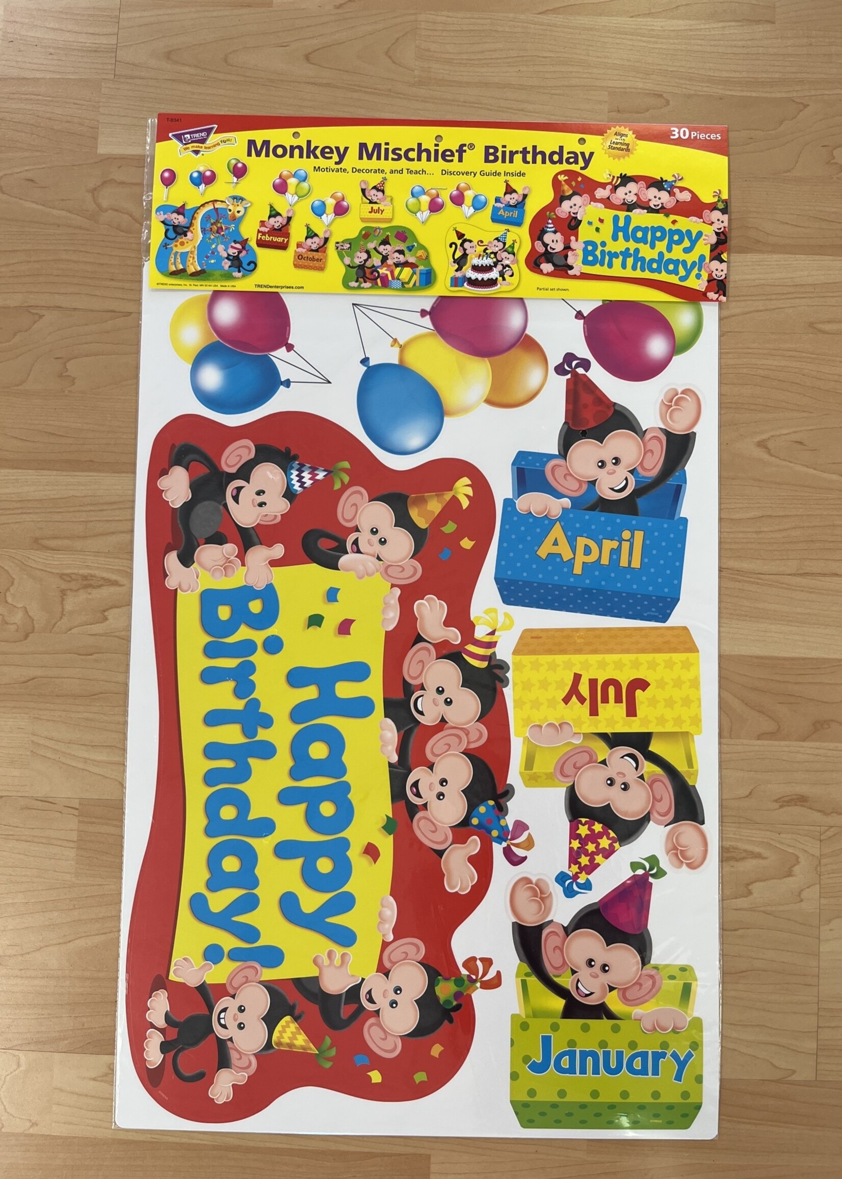 Monkey Mischief Birthday Bulletin Board