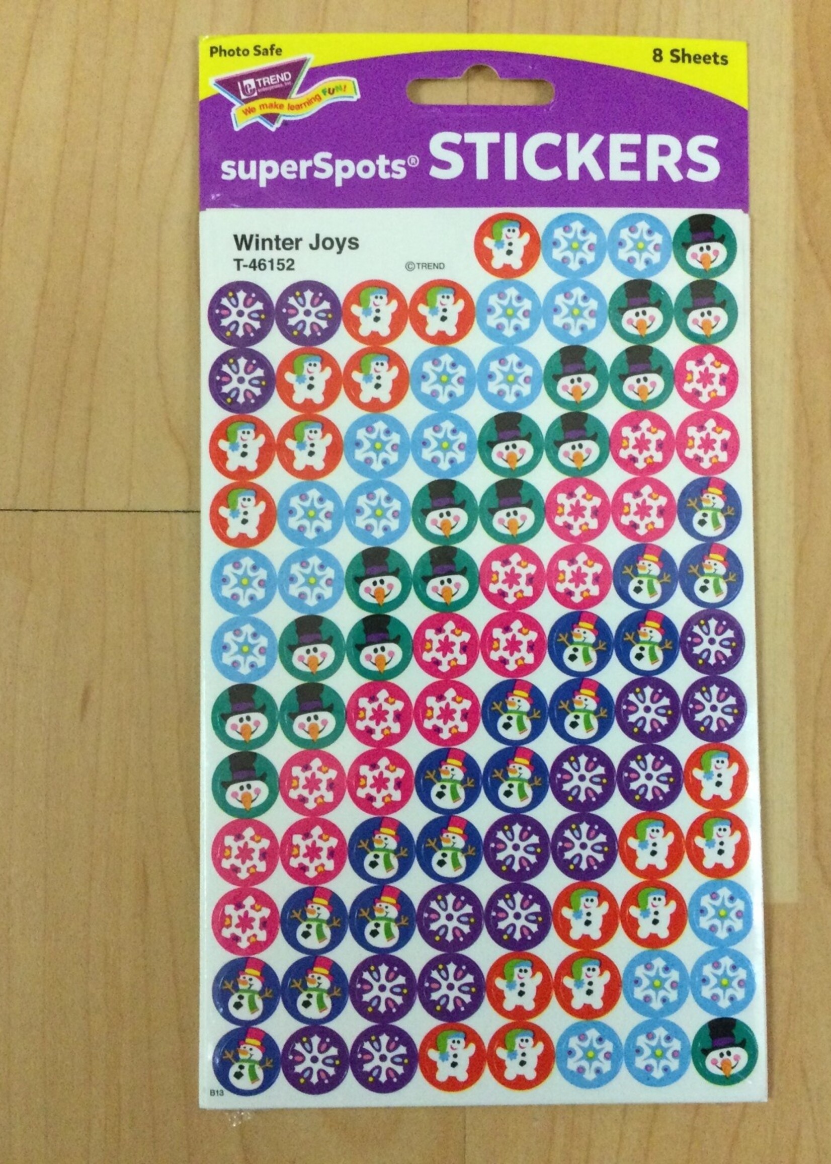 Winter Joys Spot Stickers 8 sheets