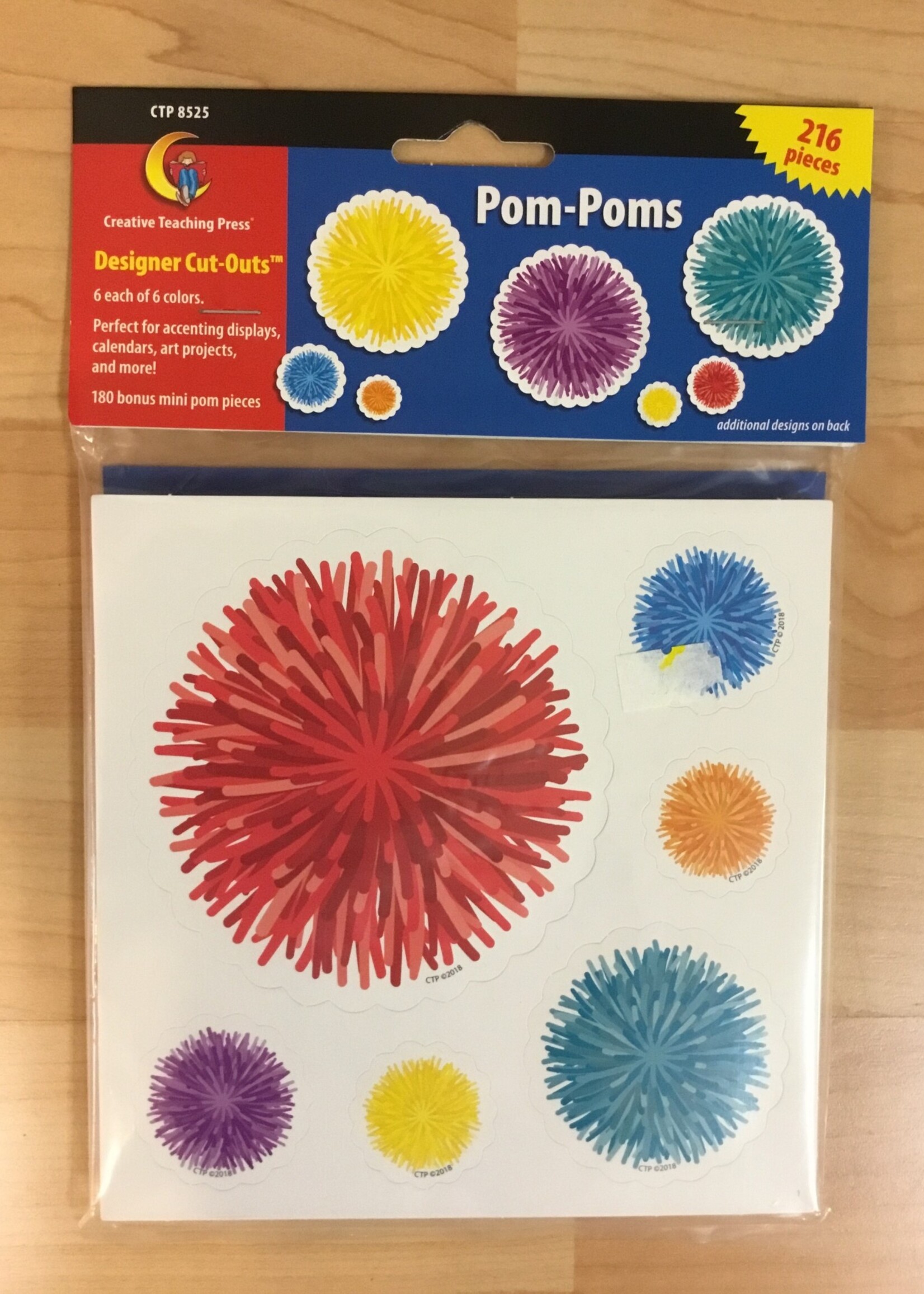 Pom-Poms Cutouts 216pc