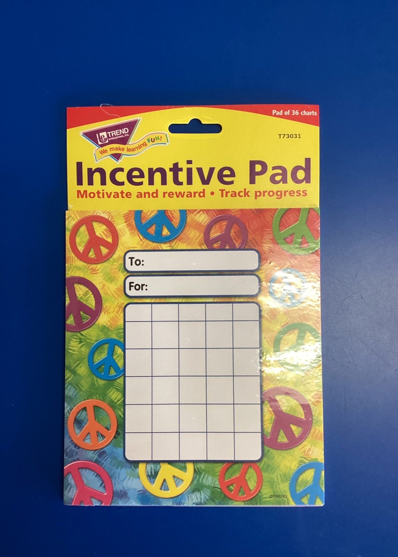 Peace Sign  Incentive Chart 36pk