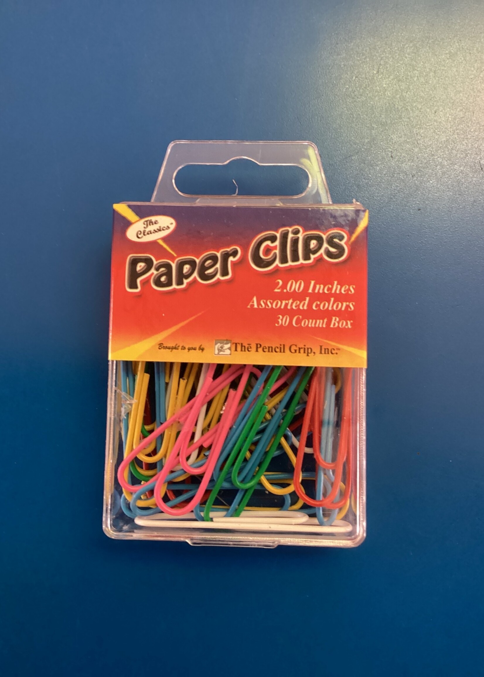 Assorted Colors Paper Clips 30 Count