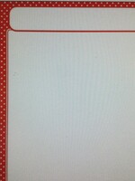 Red Polka Dot Blank Chart