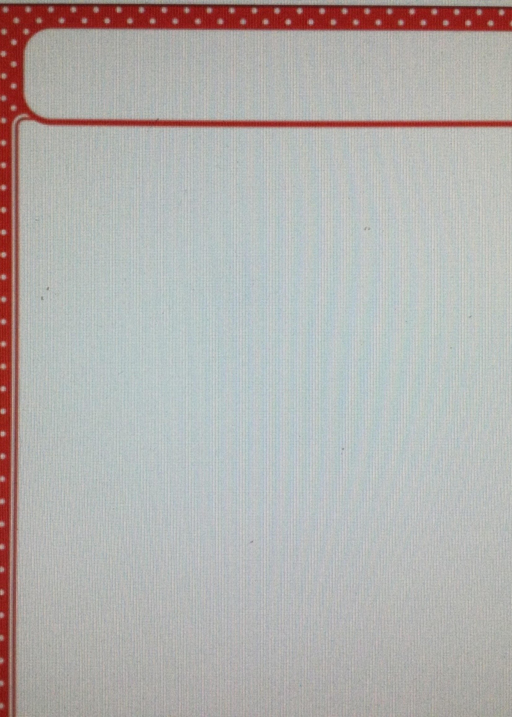 Red Polka Dot Blank Chart