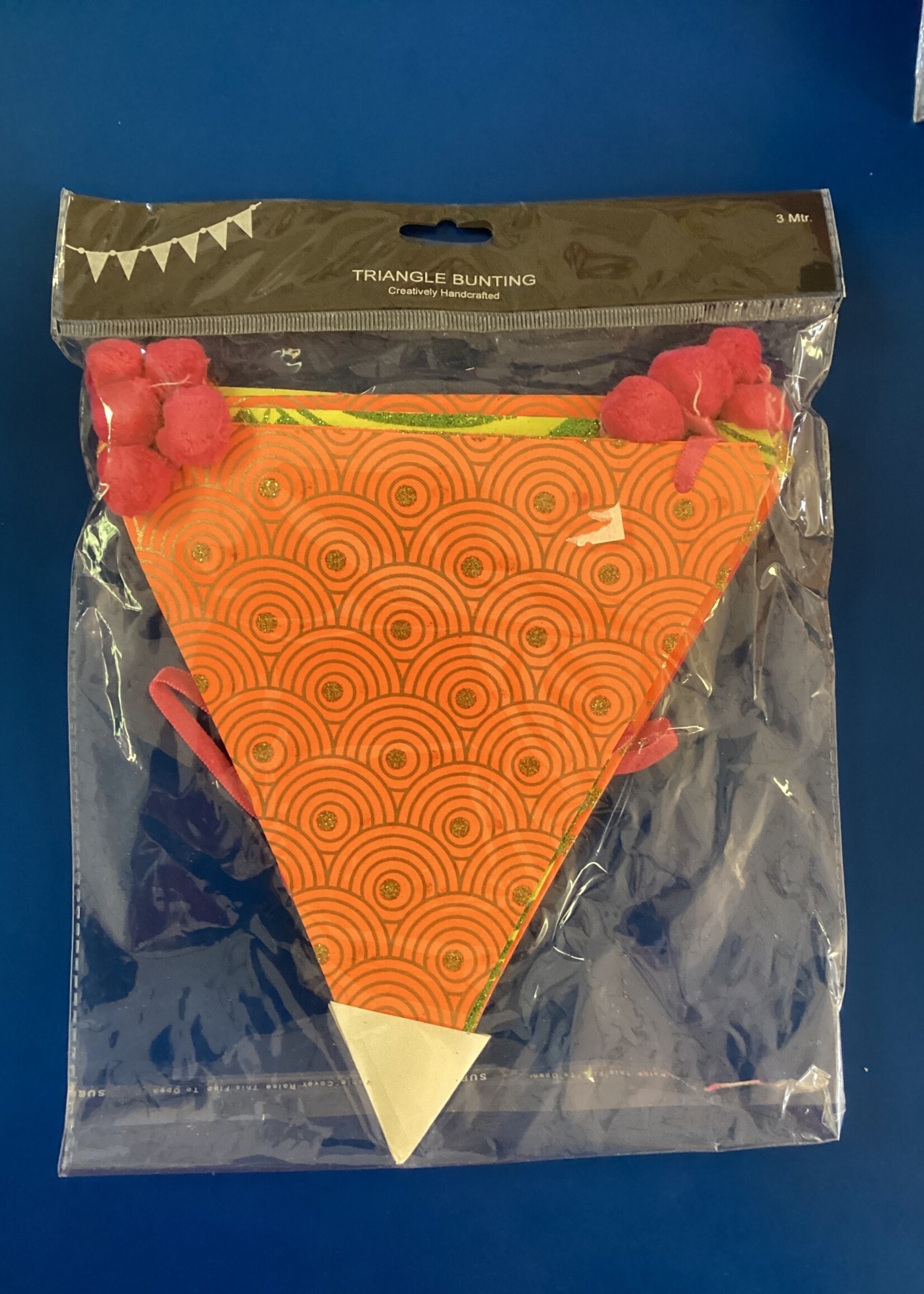 Neon Paper Large Triangle Pennant