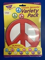 Peace Signs (Solids)  Classic Accents Variety Pack 36pc
