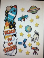 Outer Space Door Decor