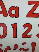 Red 4" Playful Letter Combo Pack 226pc