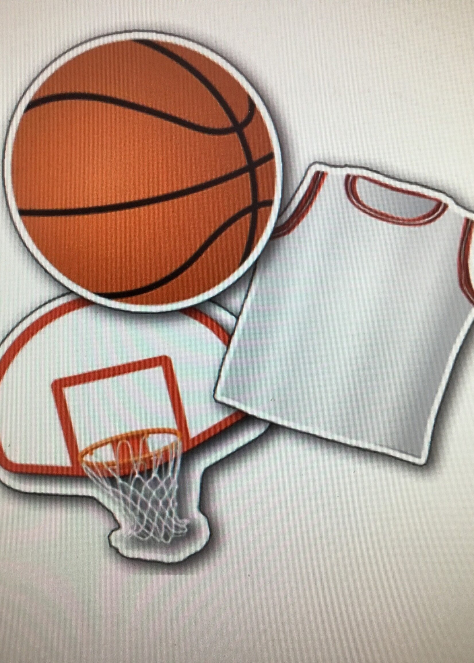 Basketball Assorted Cutouts 36pc