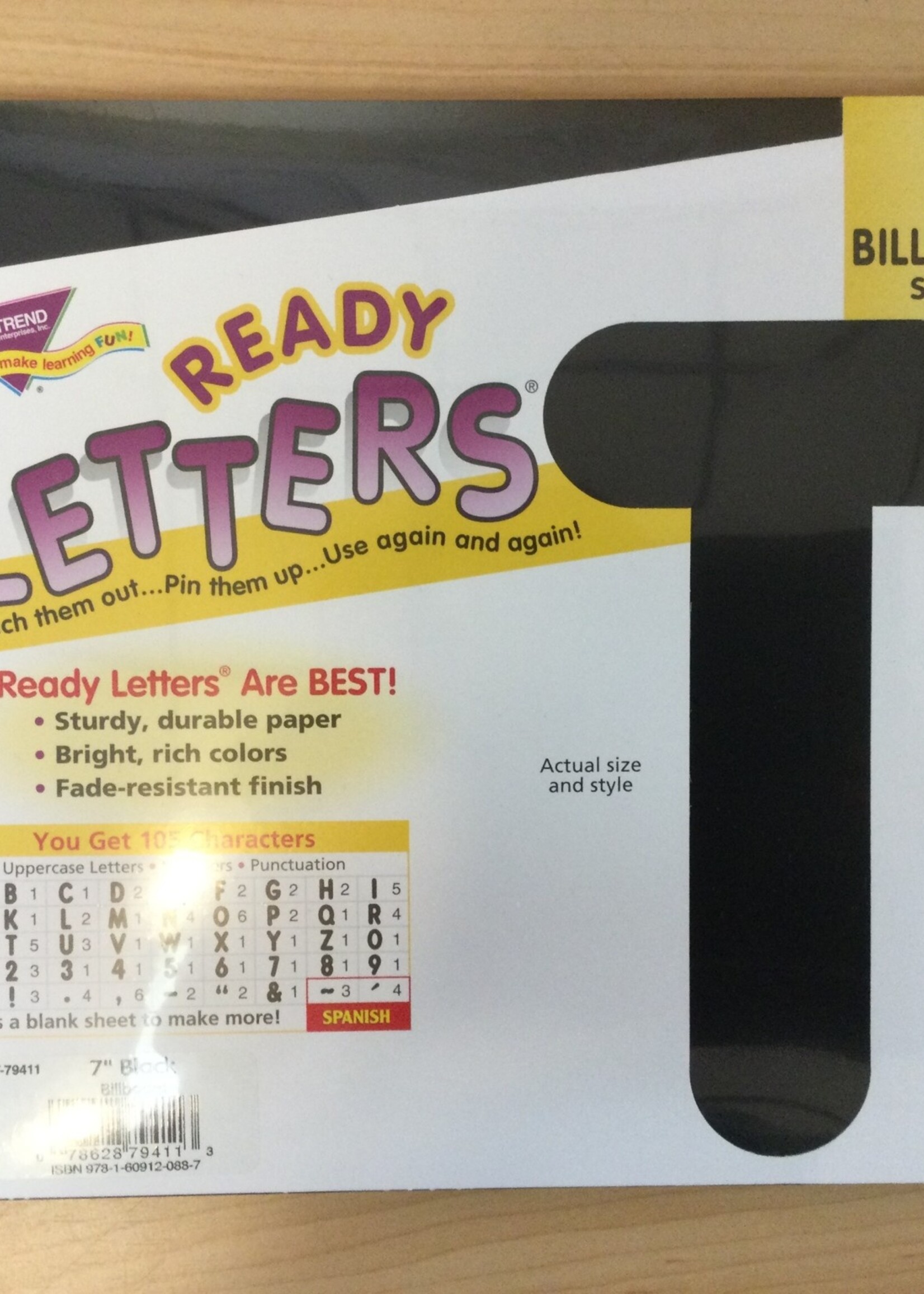 Black 7" Billboard Letters 105pc