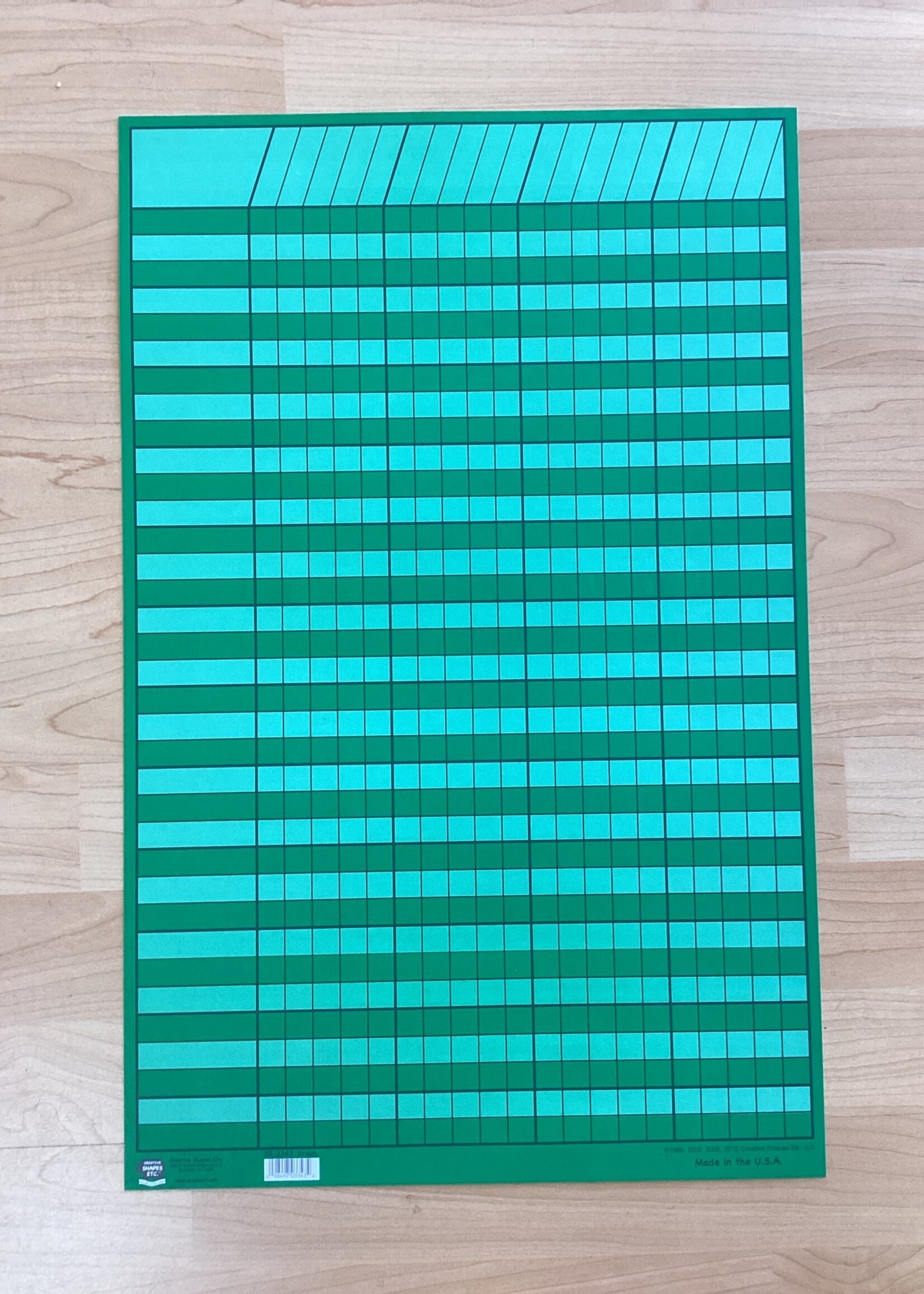 Small Green Incentive Chart