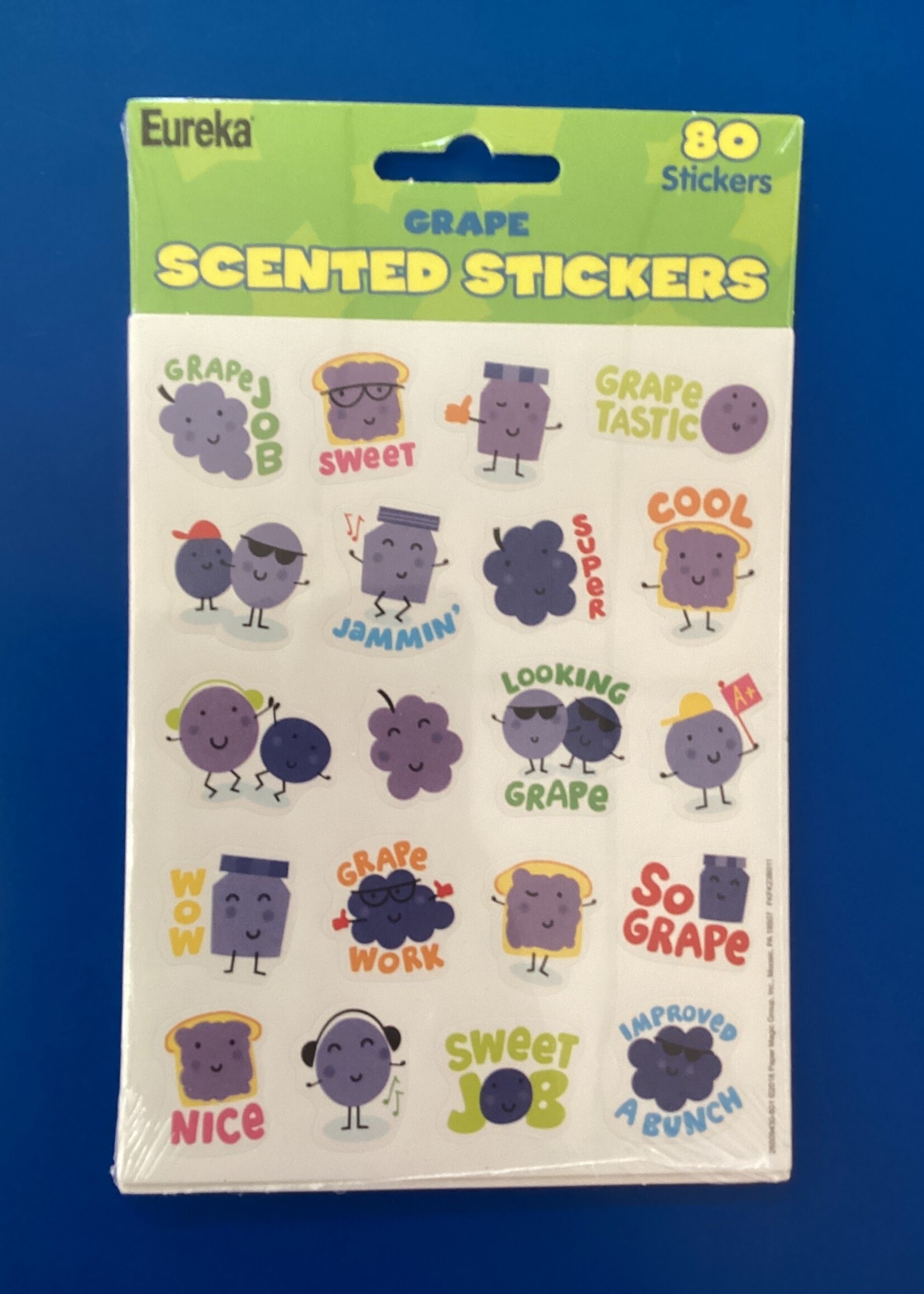 Grape Scented Stickers 80pc