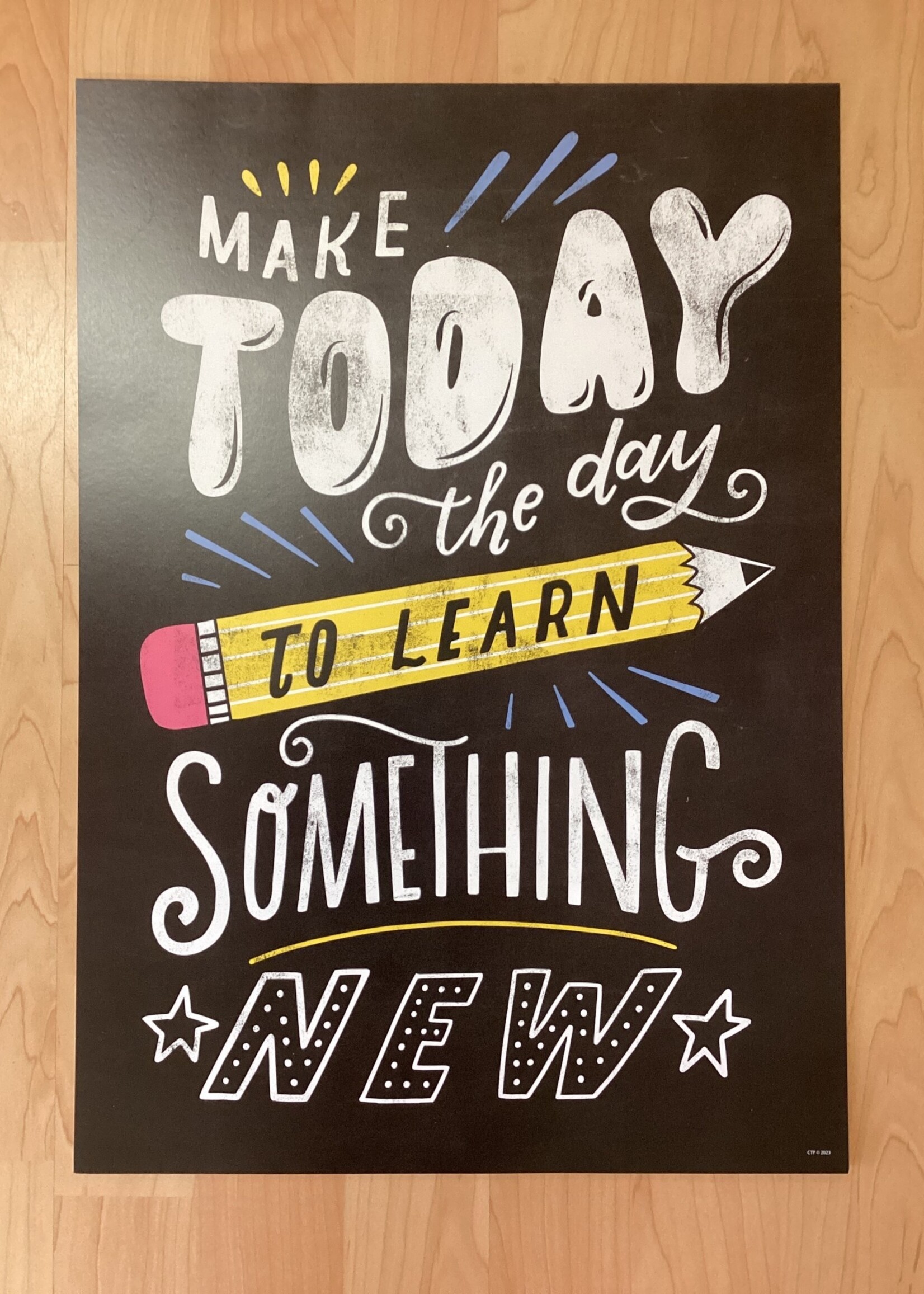 Chalkboard Make Today the Day Poster