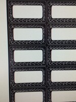 Chalk Loop Nameplates Magnets 10 pc