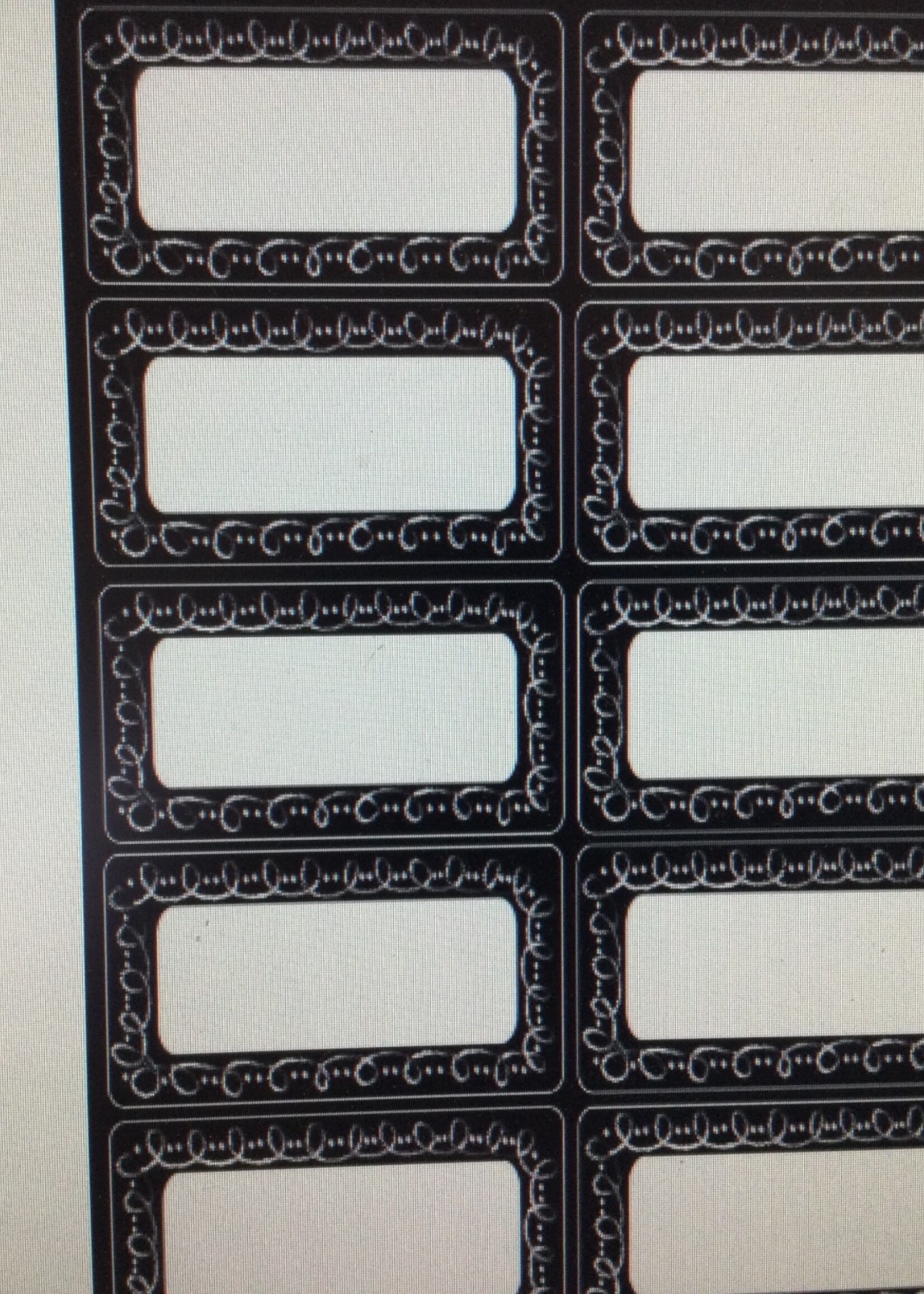 Chalk Loop Nameplates Magnets 10 pc