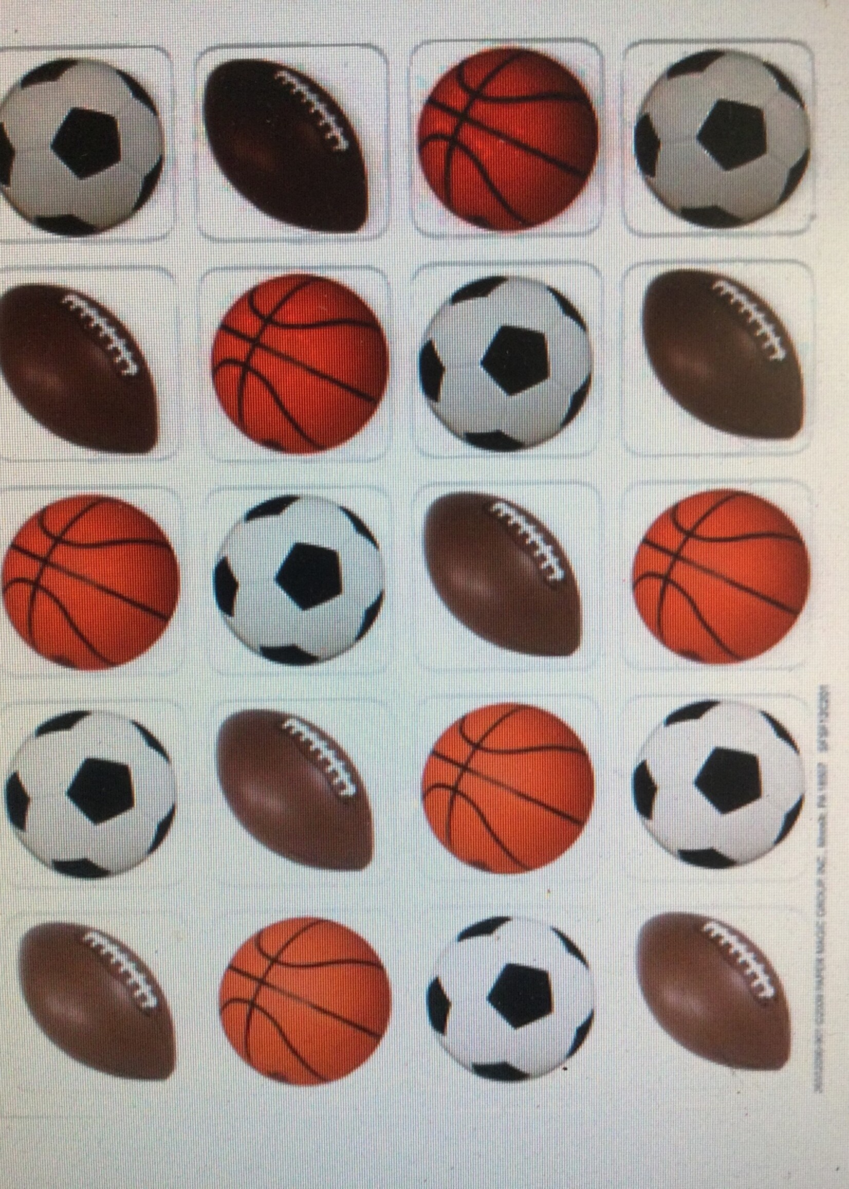 Sports Balls Stickers (120)