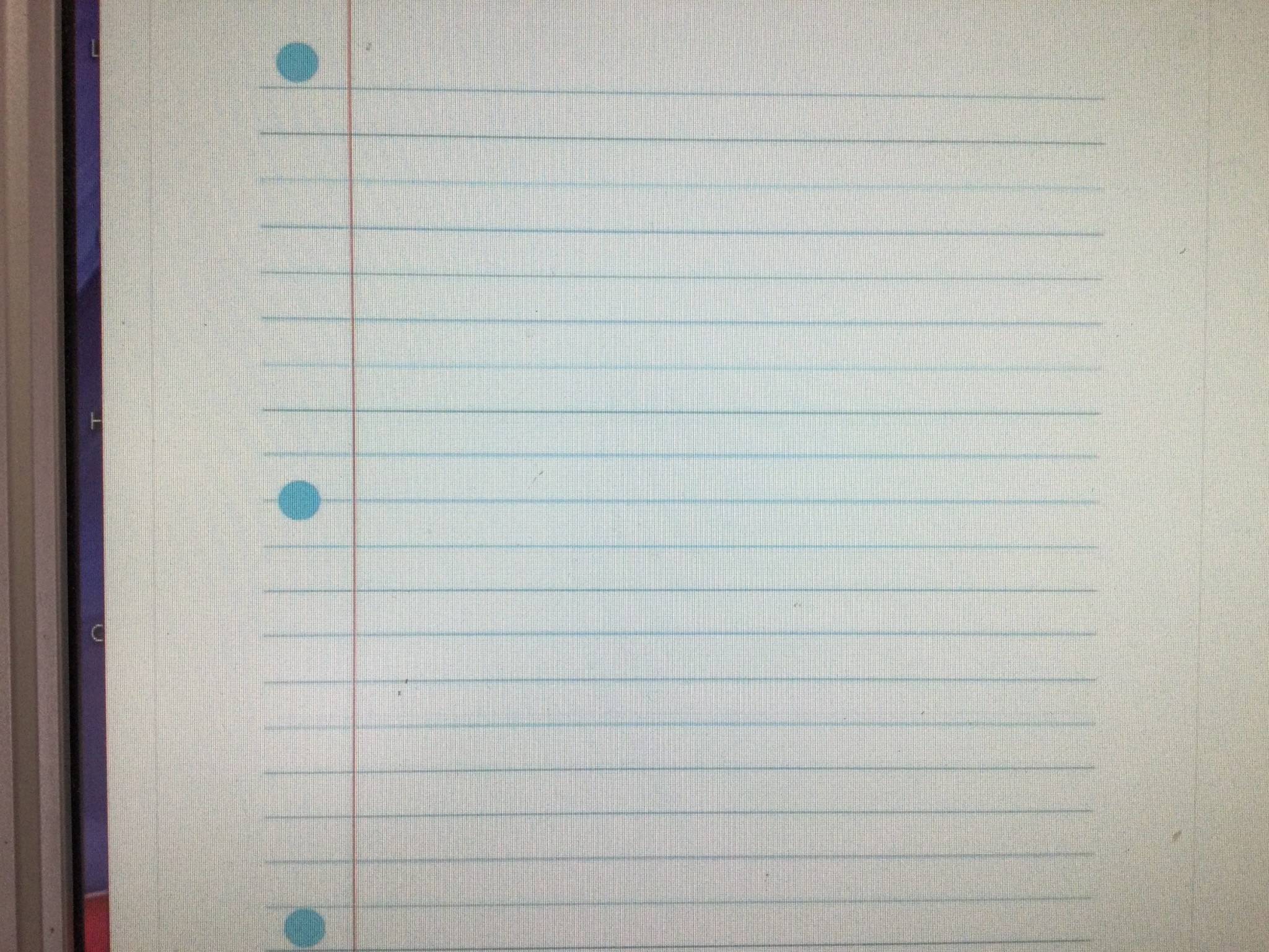 Large Notebook Paper School Spot