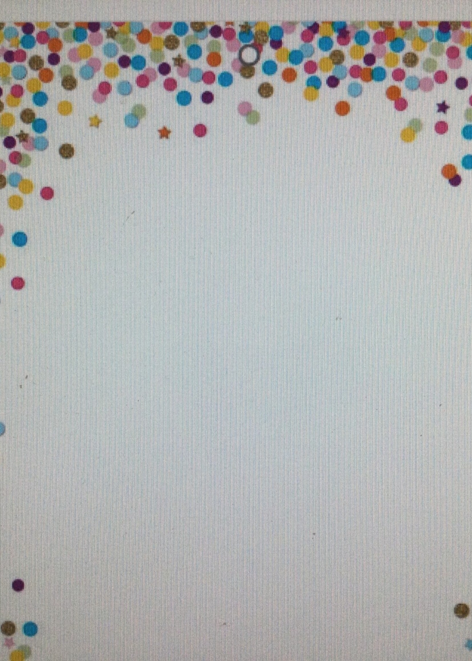 Confetti Blank Poly Chart 13"x19"