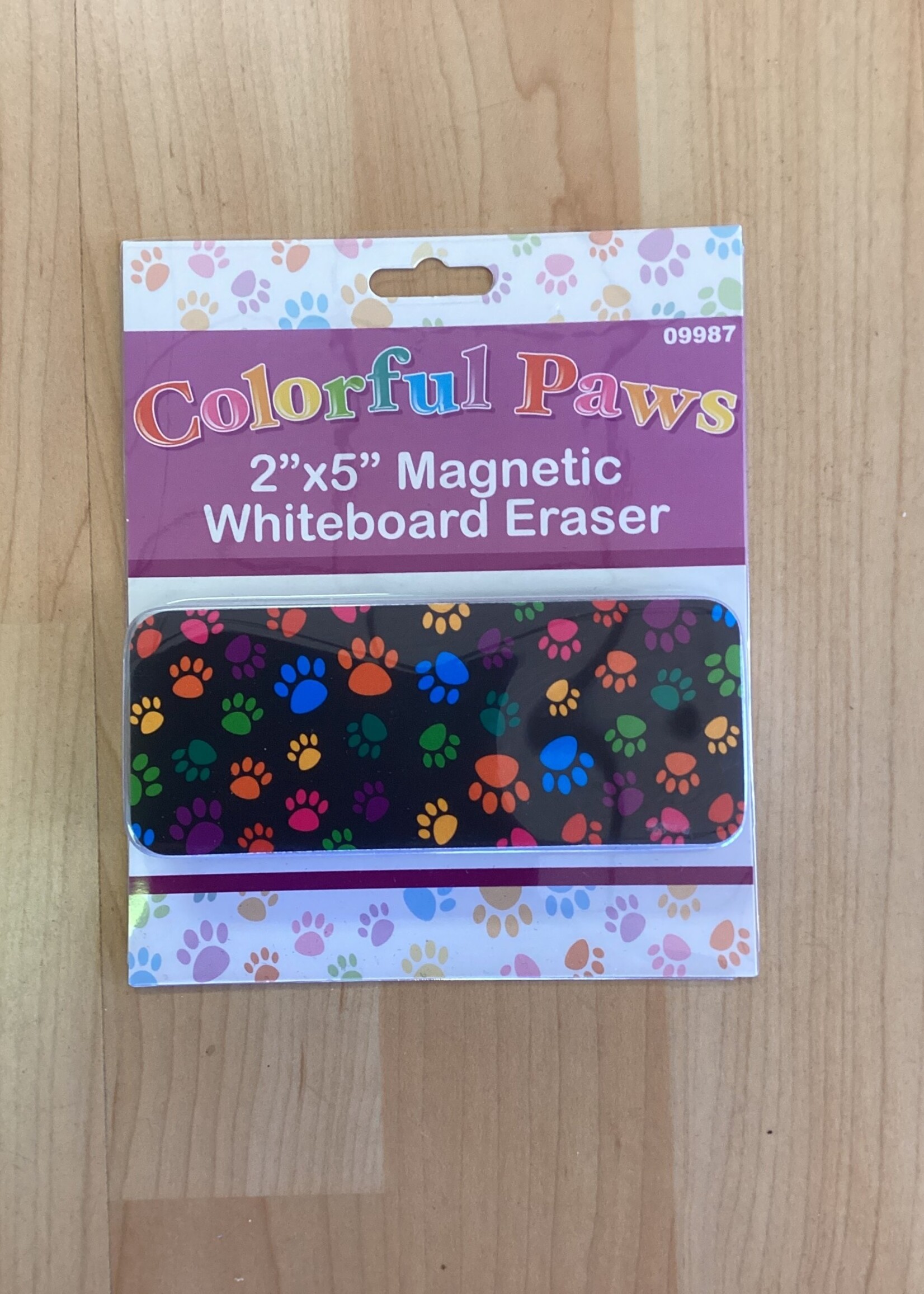 Colorful Assorted Paws Magnetic Eraser