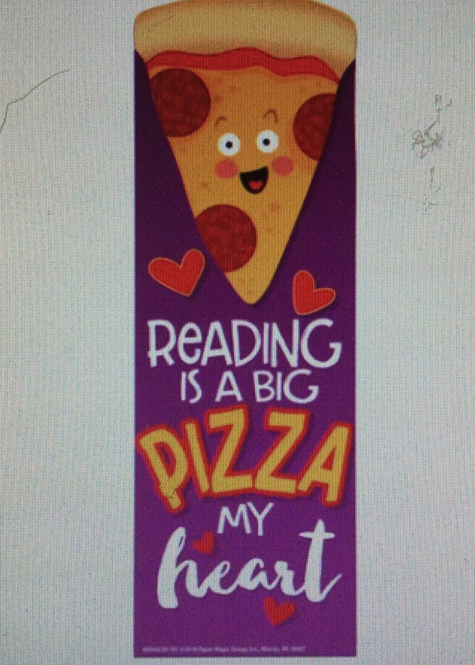 Pizza Scented Bookmarks