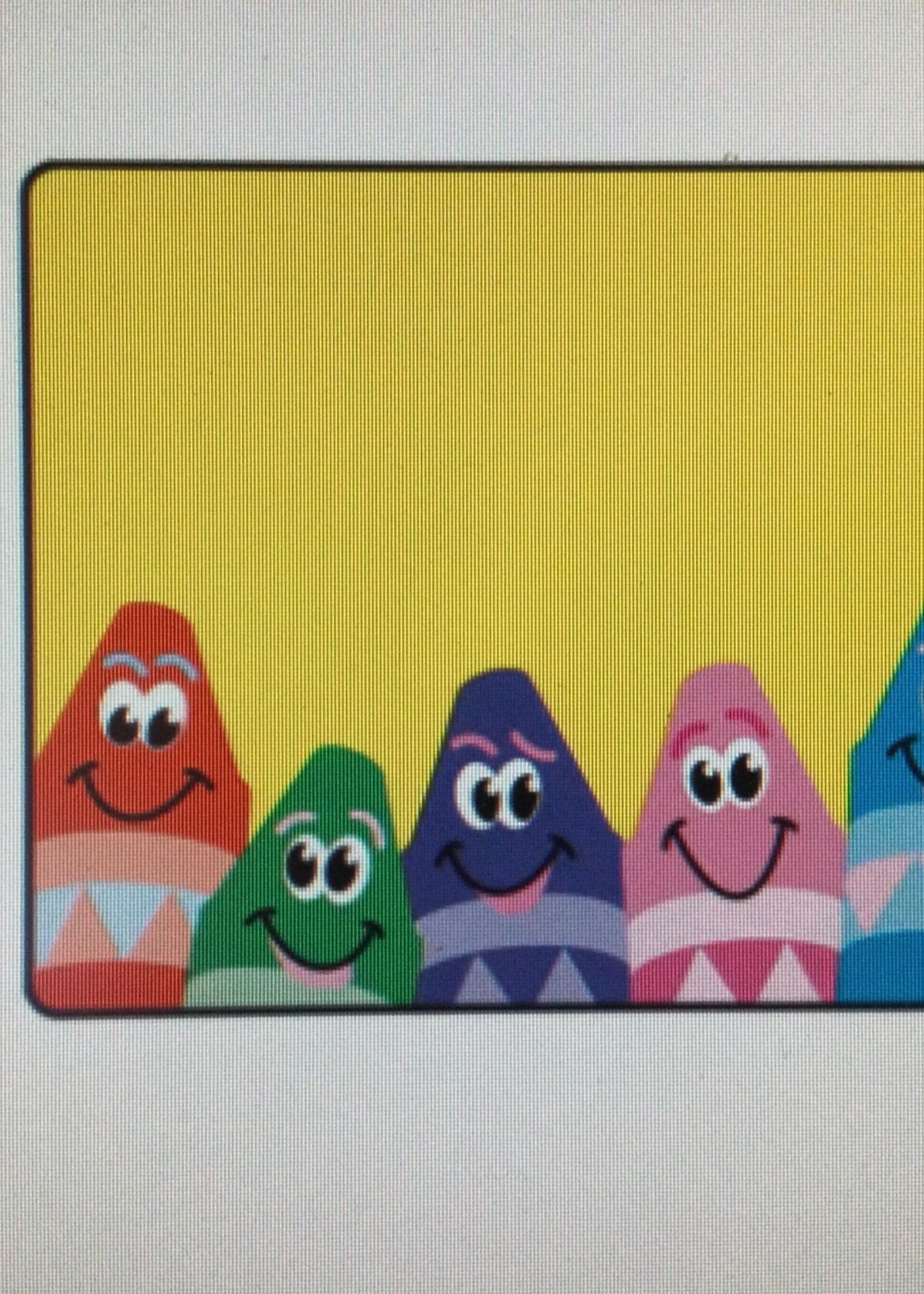 Colorful Crayons Labels 36pk