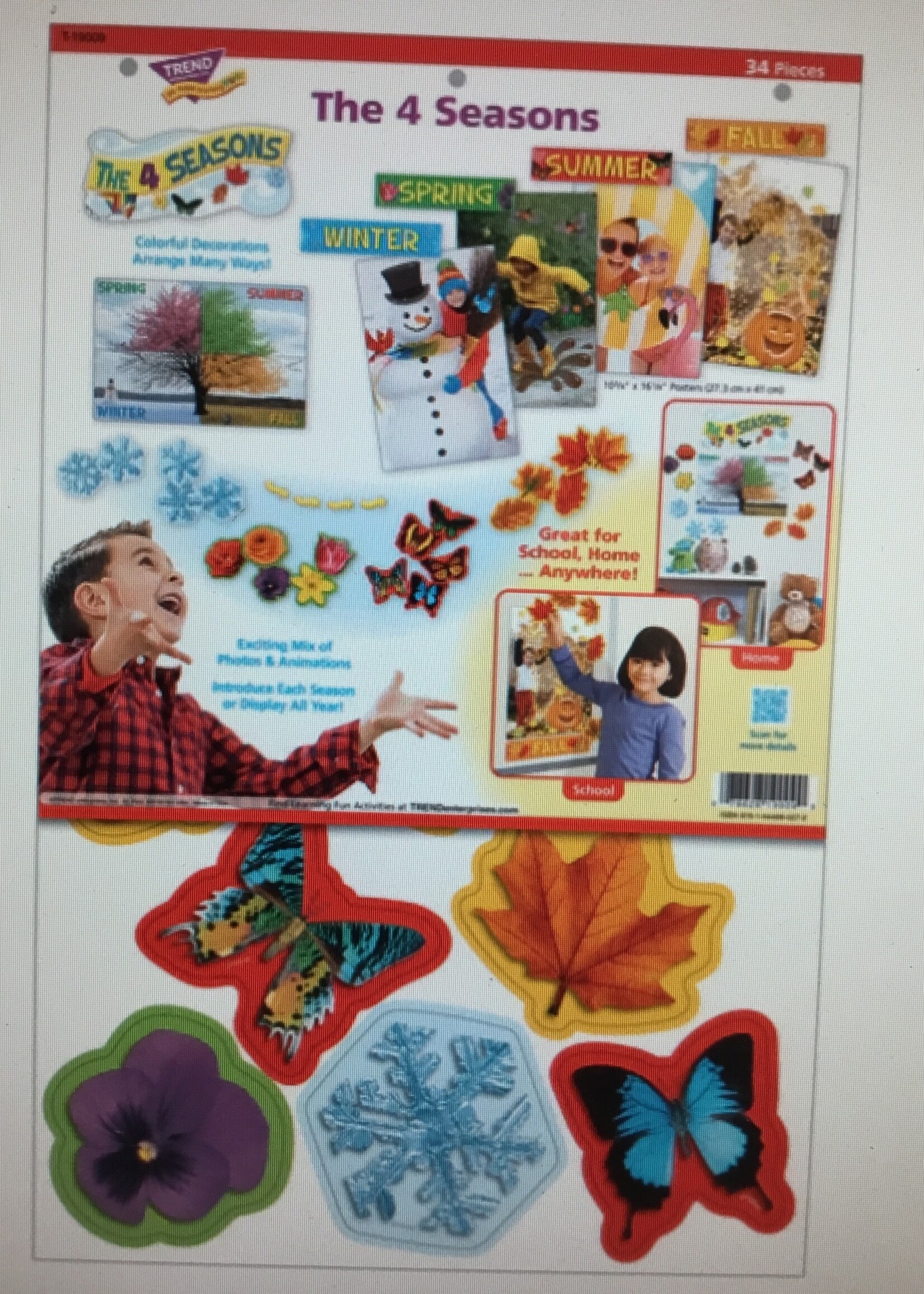 The 4 Seasons Learning Bulletin Board Set