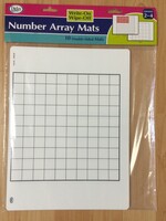 Wipe-Off Number Array Mats 10pc