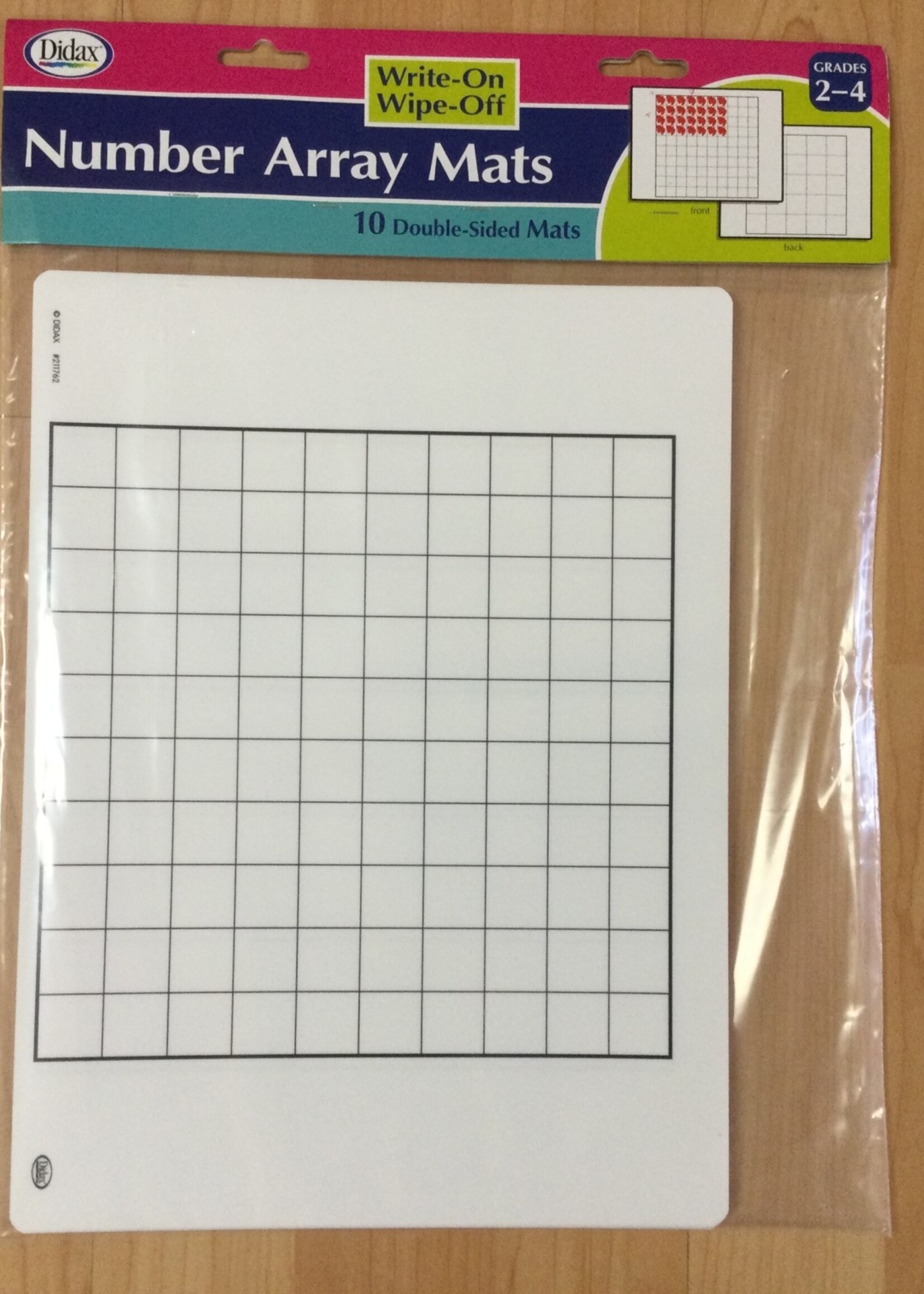 Wipe-Off Number Array Mats 10pc