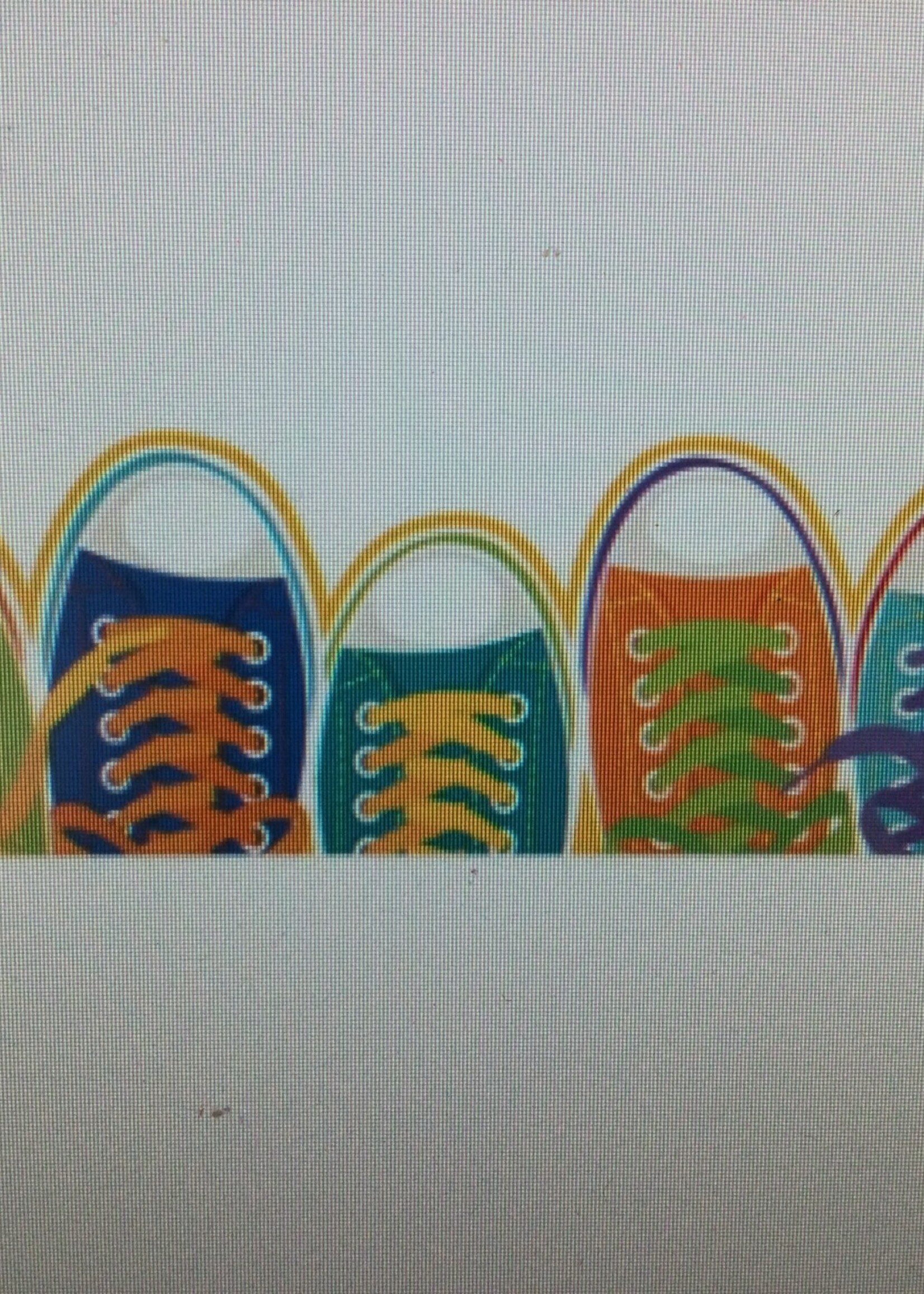 Sneakers Die Cut Border 37'