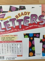Neon Dots Playful 4" Combo Pk Letters 216pc