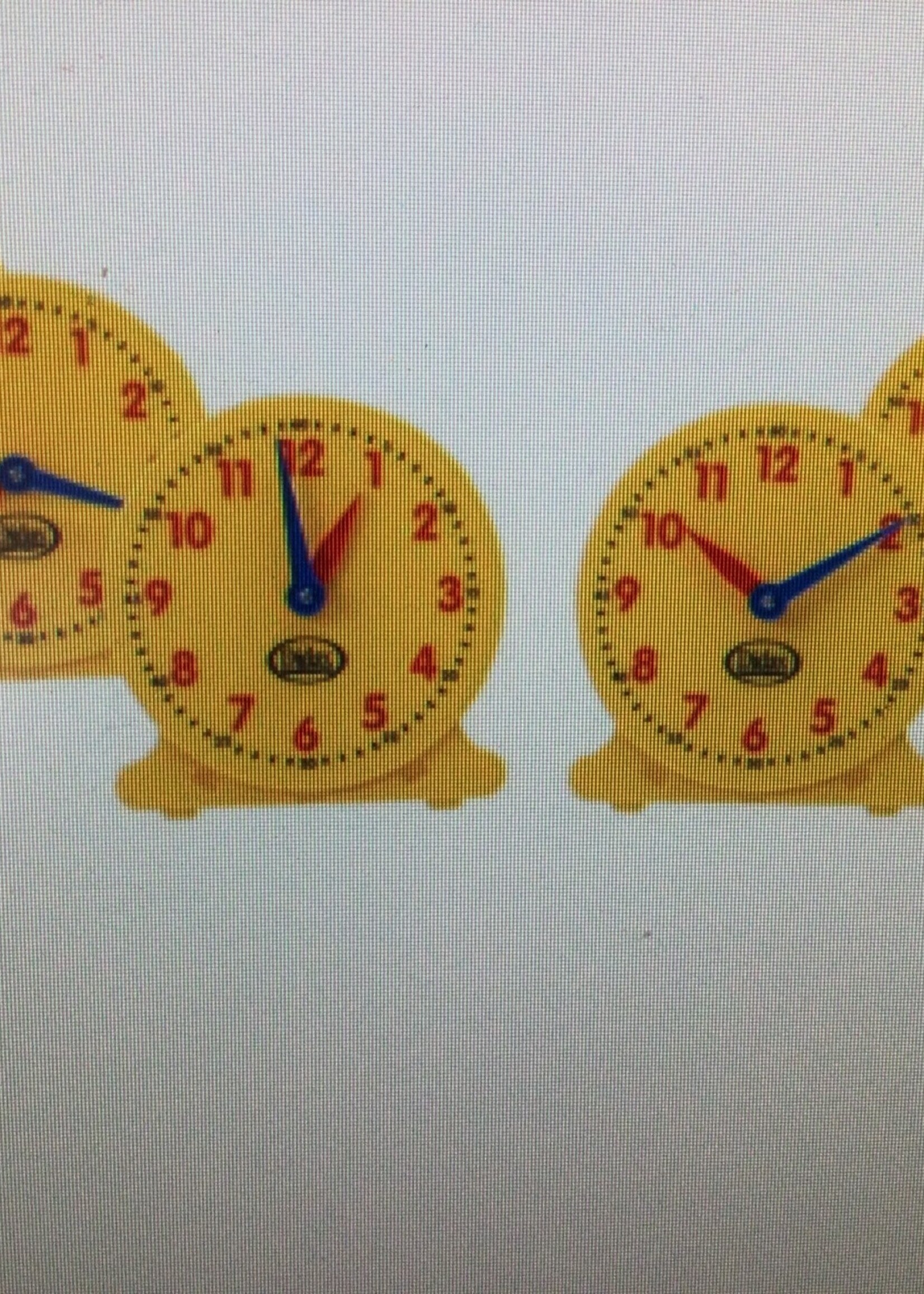 12-Hour Student Clocks Set of 6