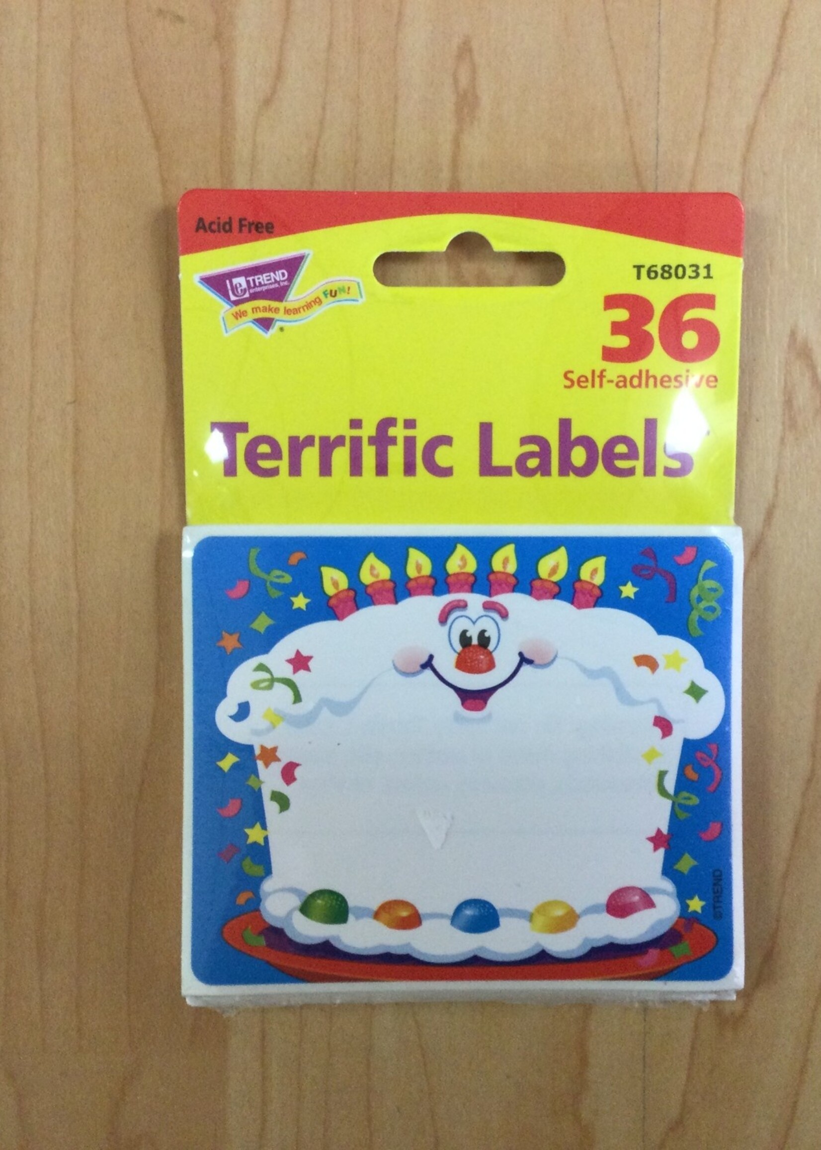 Happy Birthday Labels 36pc