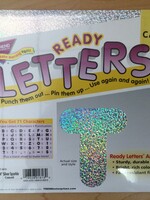 Silver Sparkle 4" Casual Letters 71pc