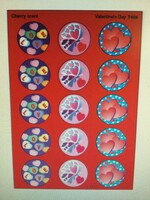 Valentine's Day Cherry Scratch 'n Sniff Stinky Stickers 60pc