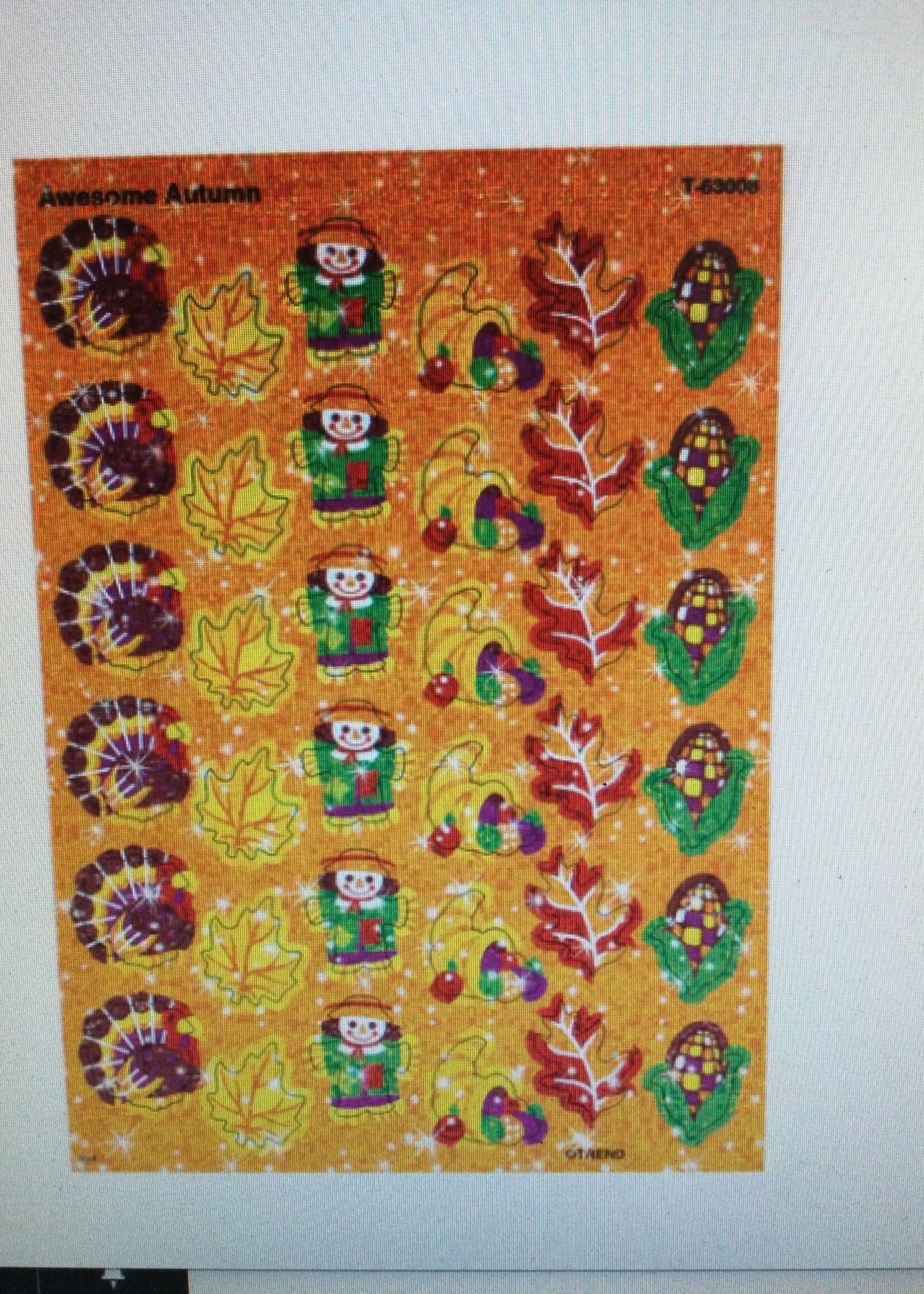 Awesome Autumn Stickers 72pc