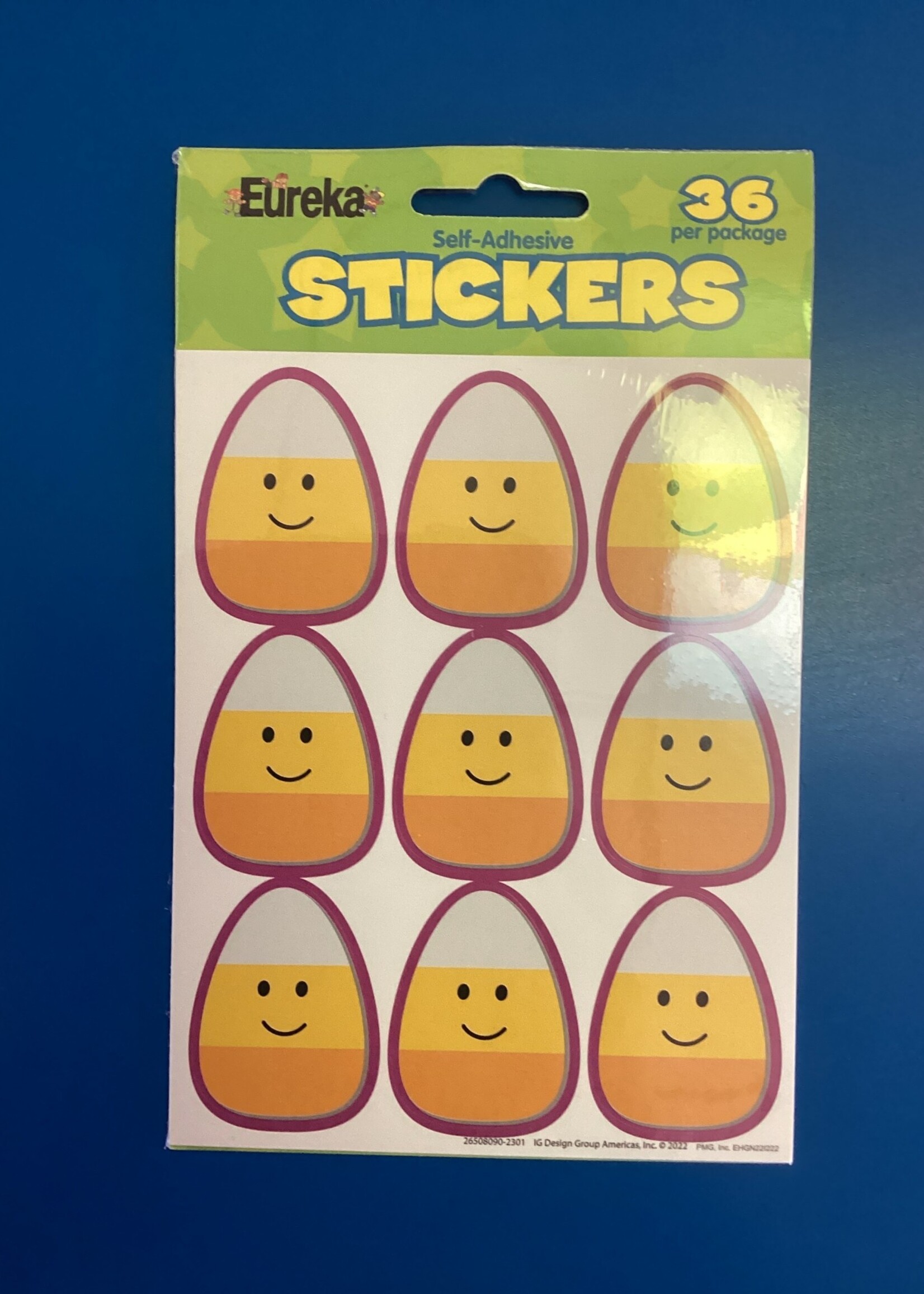 Candy Corn Giant Stickers 36pc