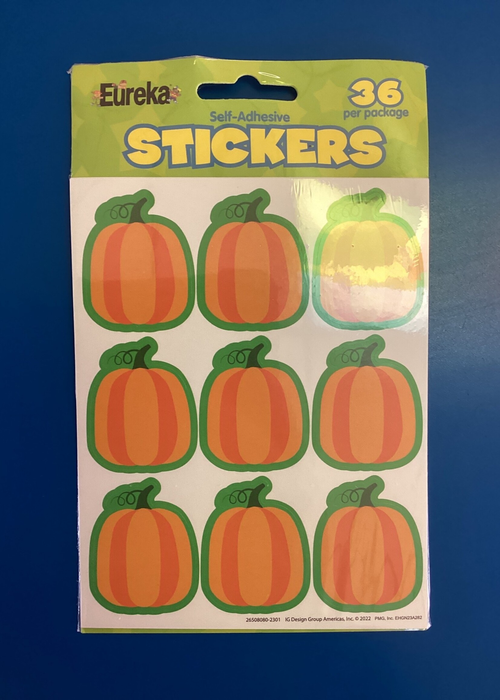 Pumpkin Giant Stickers 36pc