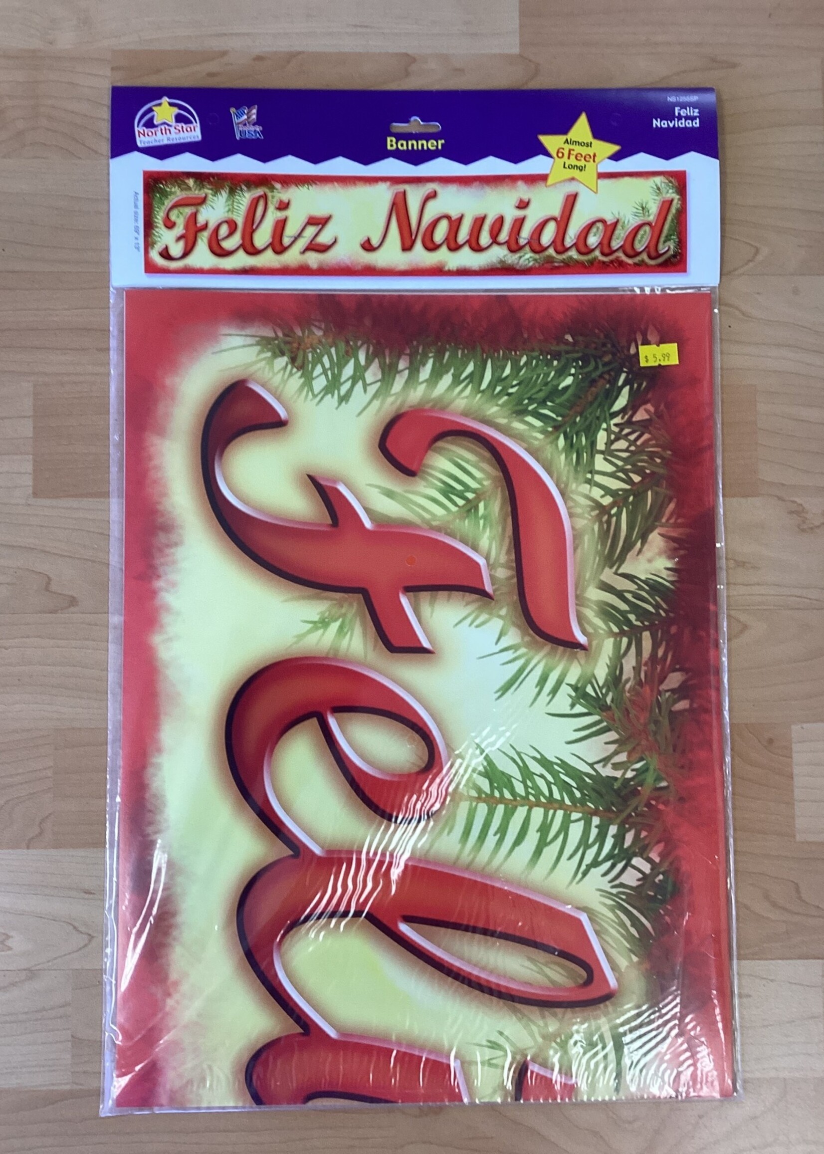 Feliz Navidad Banner 6'