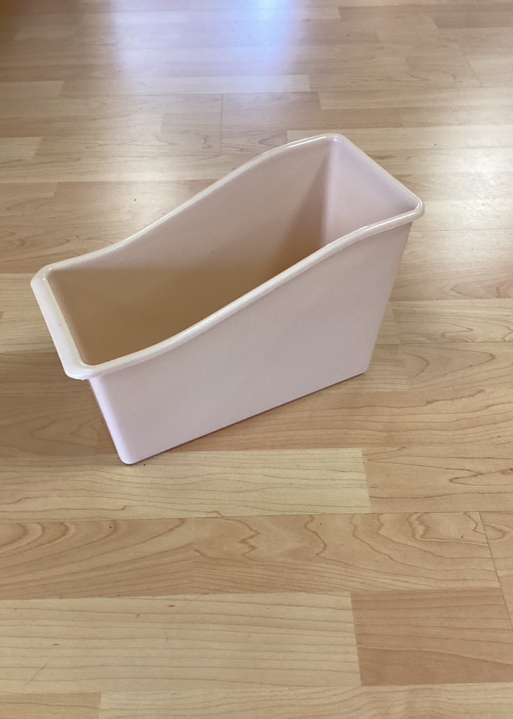 Light Brown Plastic Book Bin