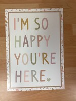 Terrazzo Tones I'm So Happy You're Here Poster