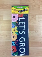 Wildflowers Let's Grow Together Banner