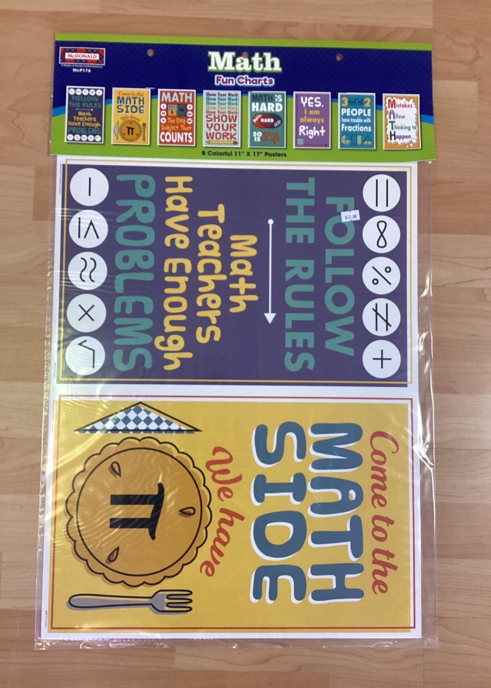 Math Fun Charts 8pc