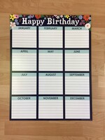 Wildflowers Happy Birthday Chart
