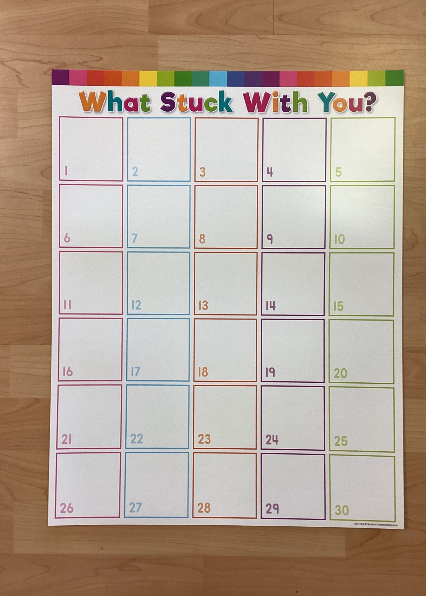 Colorful What Stuck With You? Chart