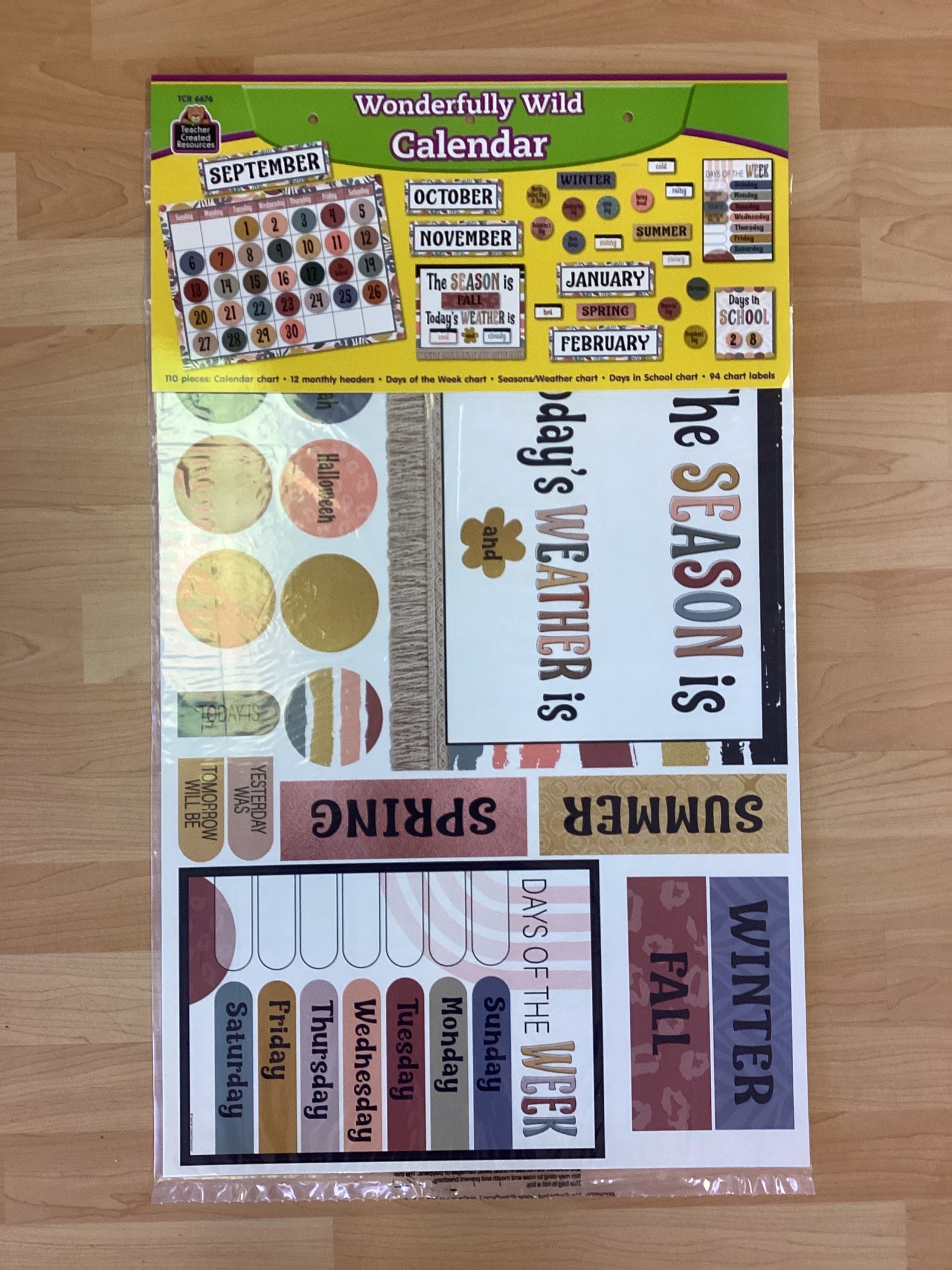 Wonderfully Wild Calendar Bulletin Board - School Spot