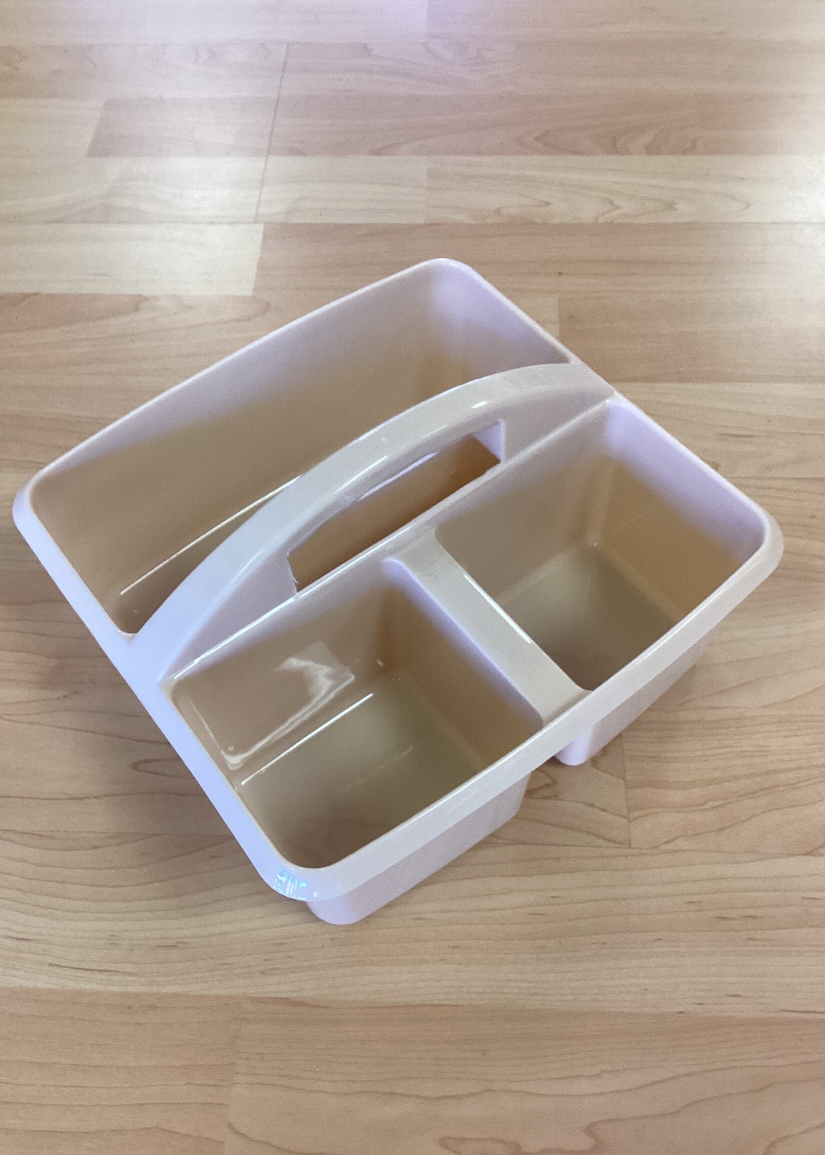 Light Brown Plastic Storage Caddy